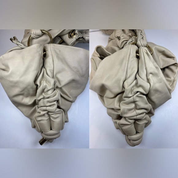 Vintage TOD’S ‘Goa’ Media Softy Leather Shoulder Bag ~ in Cream/Beige - Picture 12 of 17